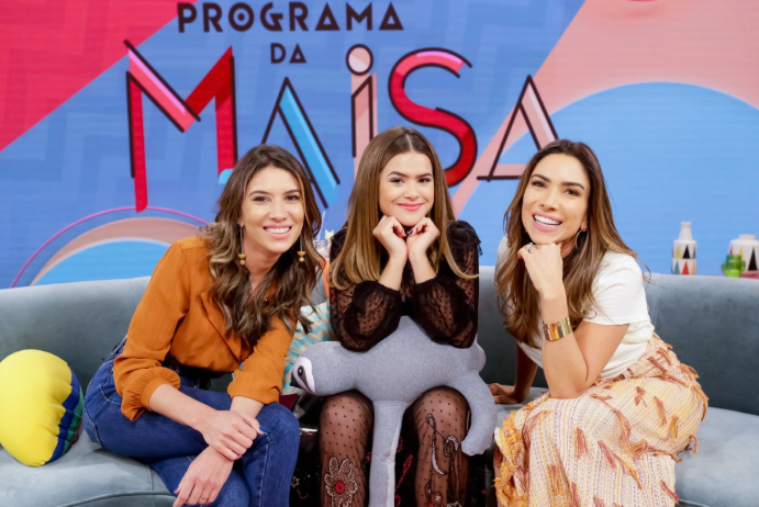 Patrícia e Rebeca no Programa da Maisa