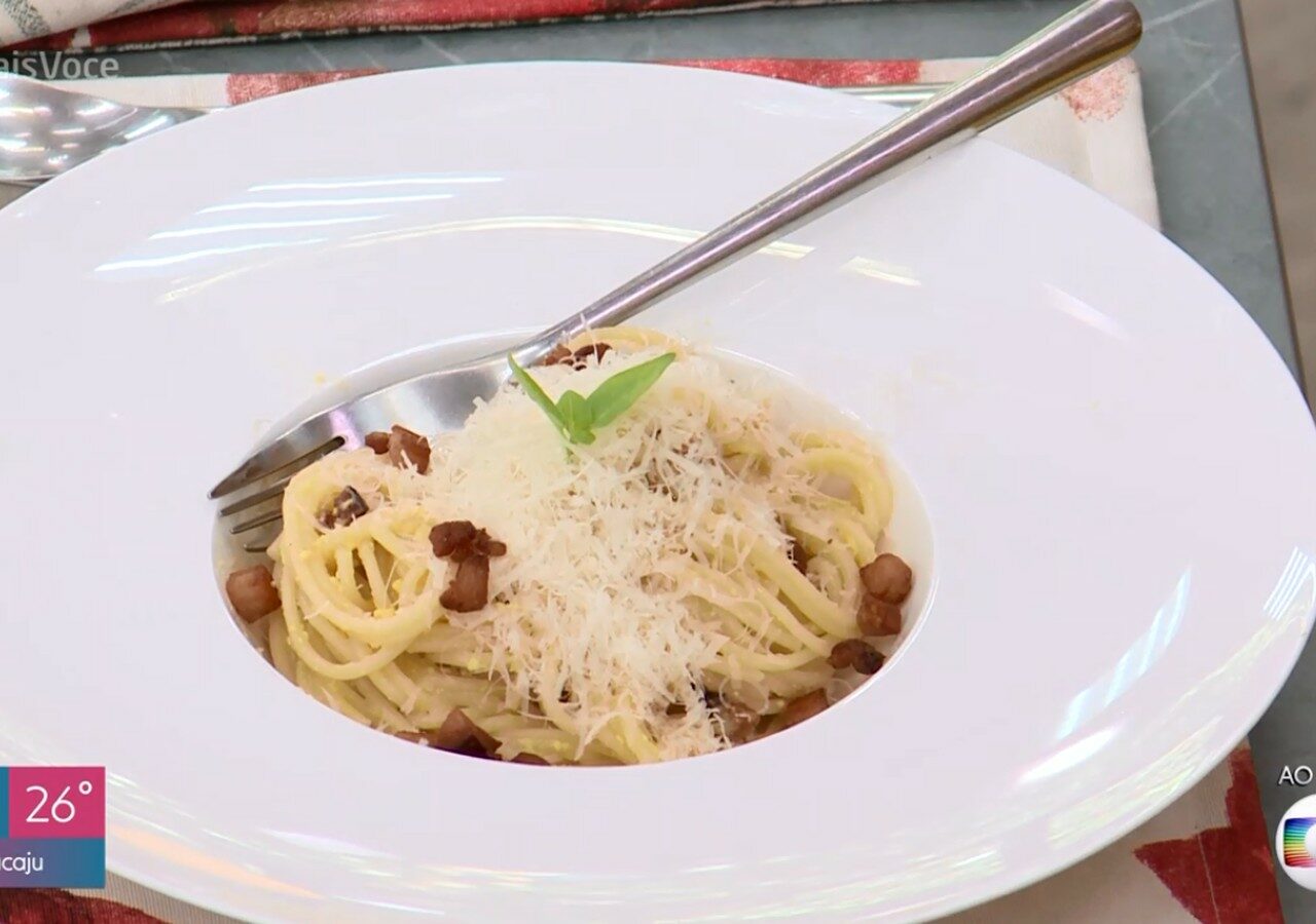 macarrao carbonara receita anamaria