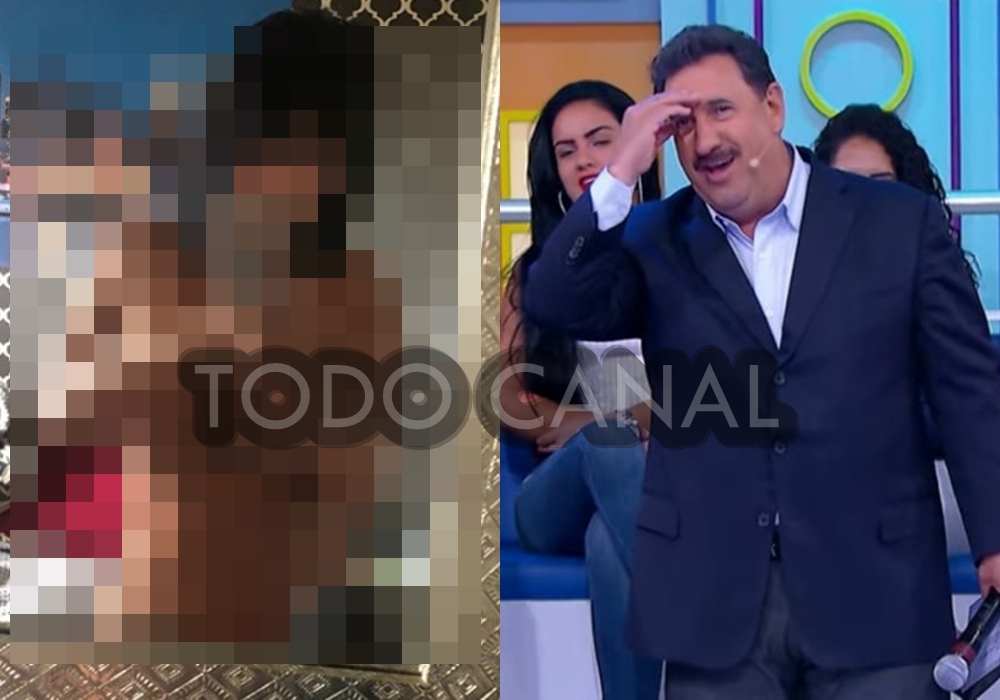 Ratinho resolveu se manifestar após ver uma foto nua de Valentina Francavilla, uma das suas assistentes de palco no SBT. (Foto: Reprodução/Montagem/Todo Canal)