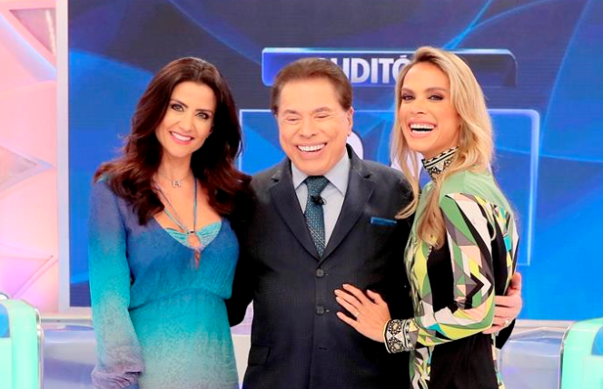 Patrícia Salvador Lígia Mendes e Silvio Santos