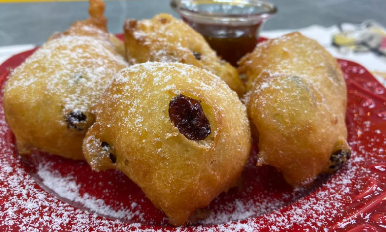 Receita do Bolinho de Chuva com Frutas Cristalizadas