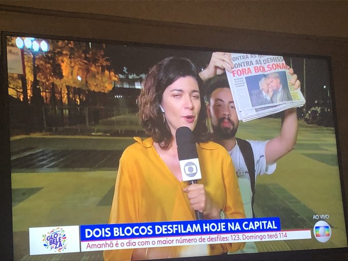 fora bolsonaro globo