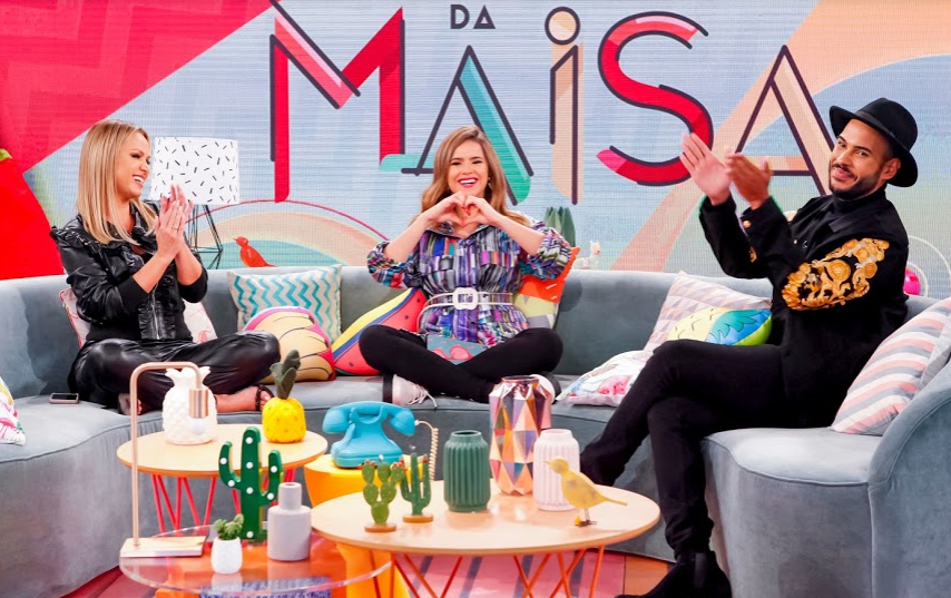 Eliana e Hugo Gloss no Programa da Maisa