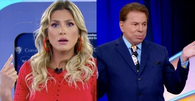 Lívia Andrade e Silvio Santos