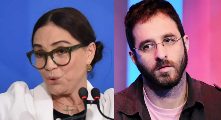 Regina Duarte e Rafinha Bastos