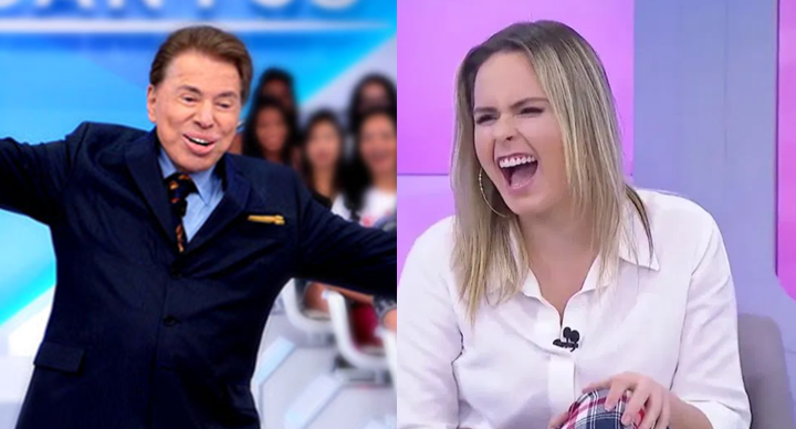 Silvio Santos e Ana Paula Renault