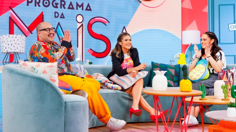 Thiago e Silvia Abravanel no Programa da Maisa