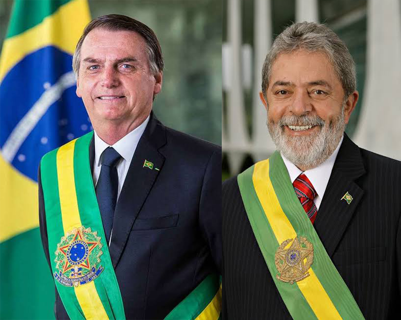 Bolsonaro e Lula ofc