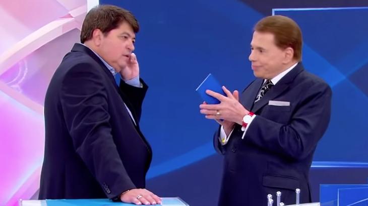 Datena e Silvio Santos