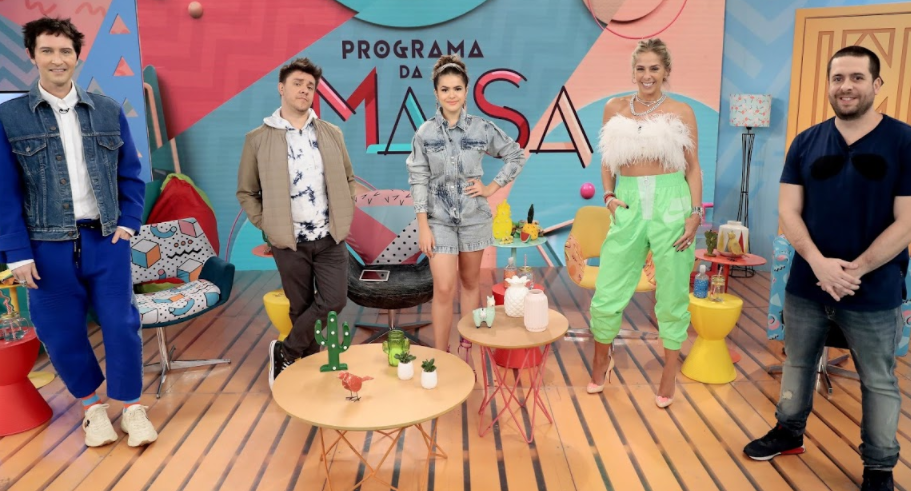 Arlindo Grund e Adriane Galisteu no Programa da Maisa