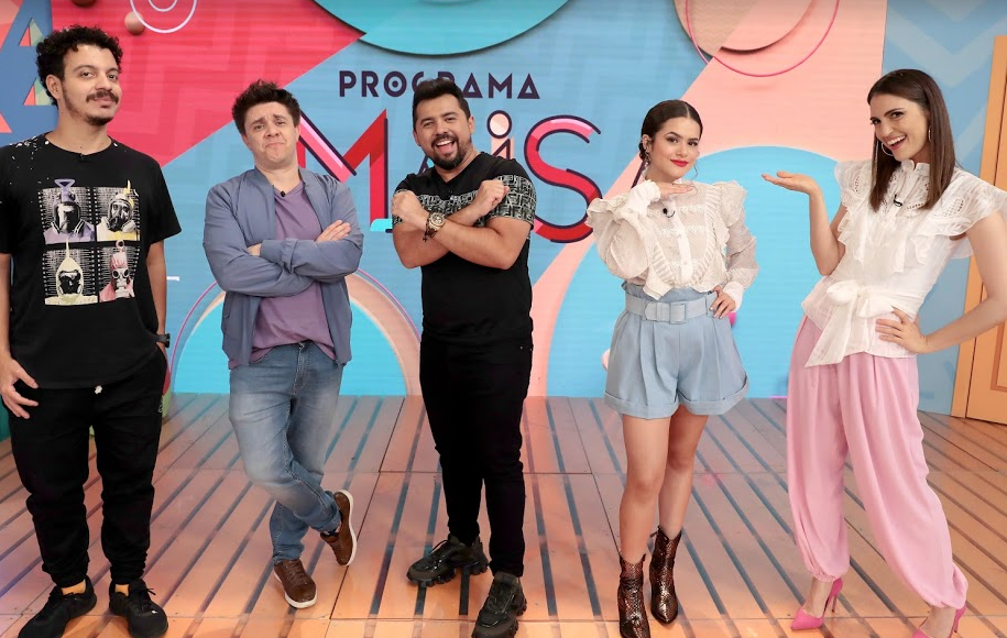 Xand Aviao e Chris Flores no Programa da Maisa