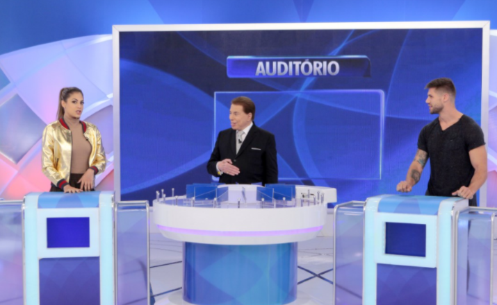 Mari Gonzalez e Jonas Sulzbach no Programa Silvio Santos