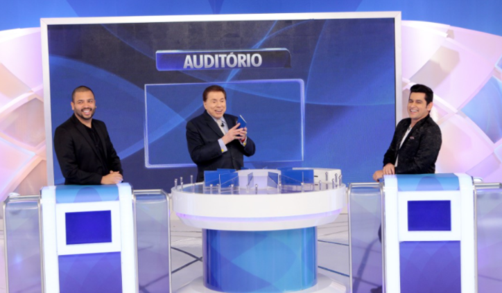 Projota e Leo Magalhaes no Programa Silvio Santos