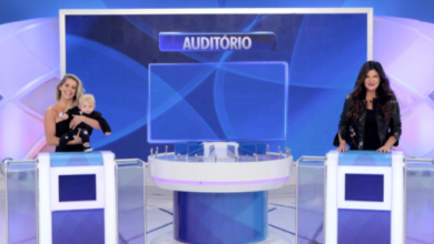 Karina Bacchi e Cristiana Oliveira no Programa Silvio Santos