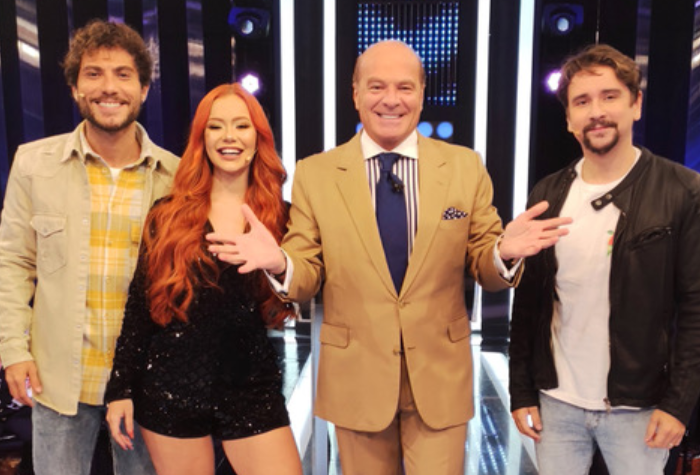 Mirela Janis e Bruninho e Davi no Mega Senha