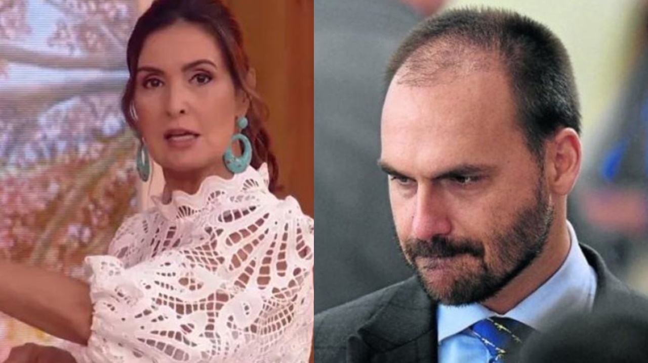 Fátima Bernardes desmascara Eduardo Bolsonaro