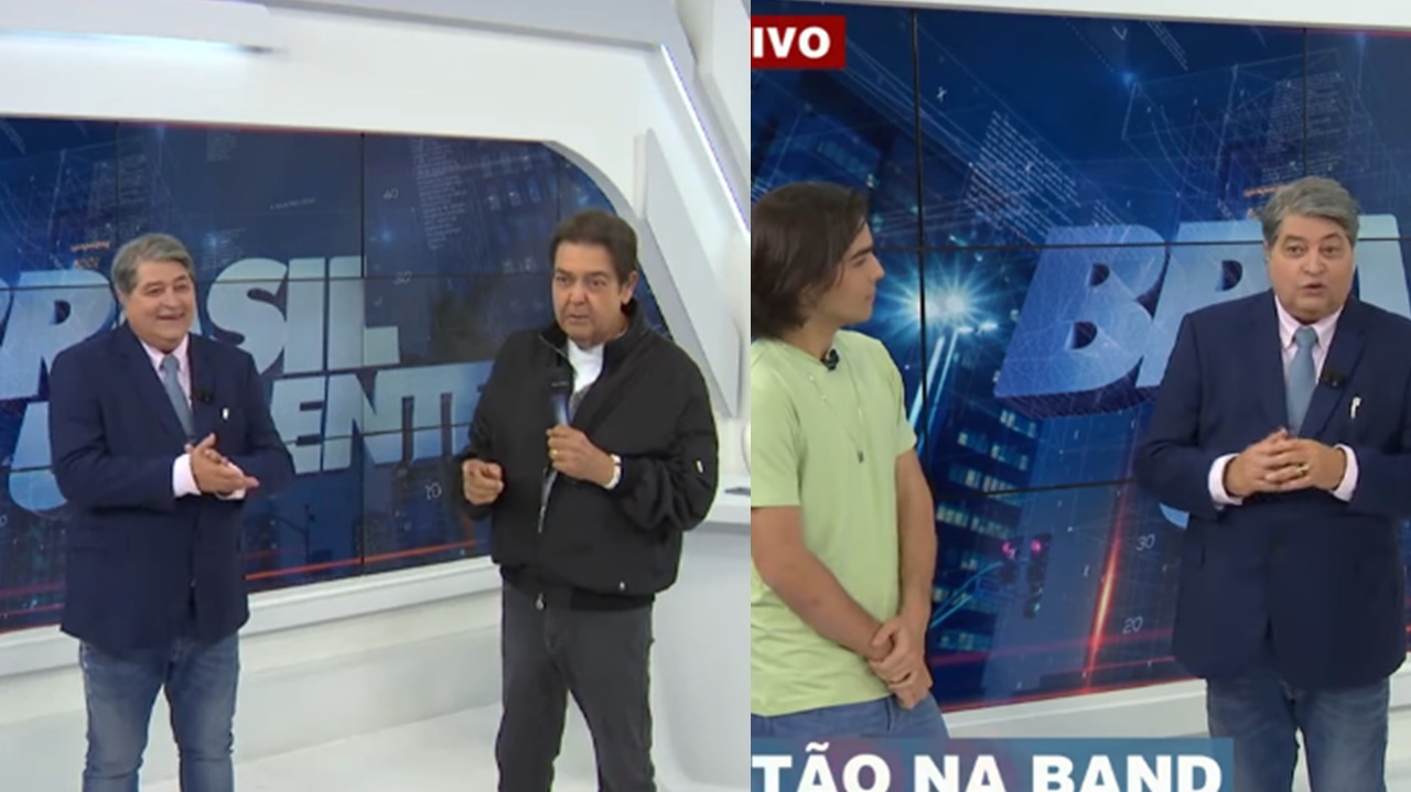 Faustão João Guilherme e Datena