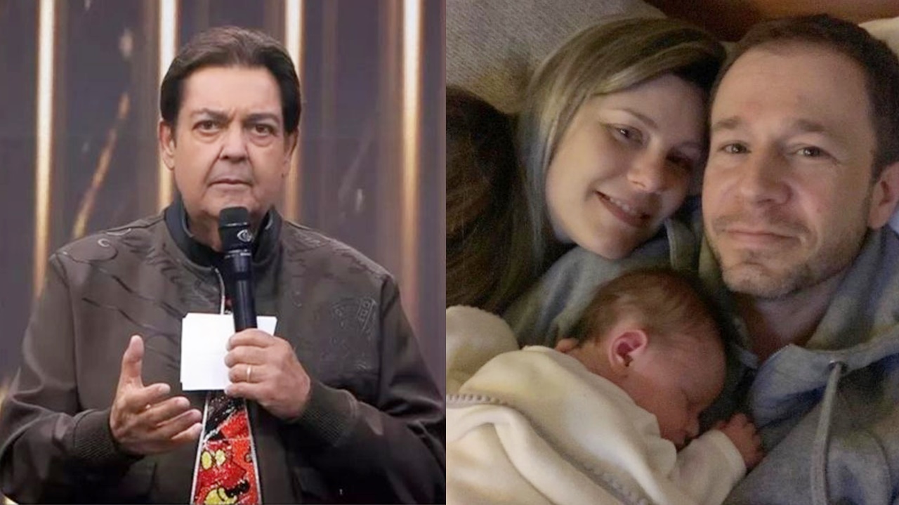 Faustão e família de Tiago Leifert