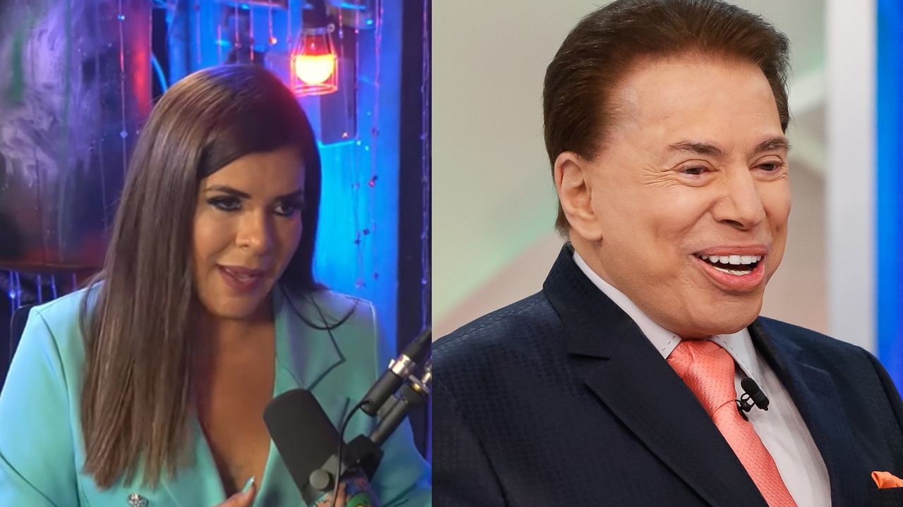 Mara Maravilha e Silvio Santos