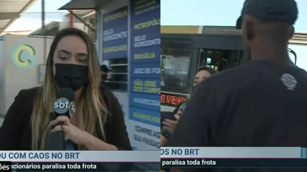 Repórter do SBT é coagida ao vivo