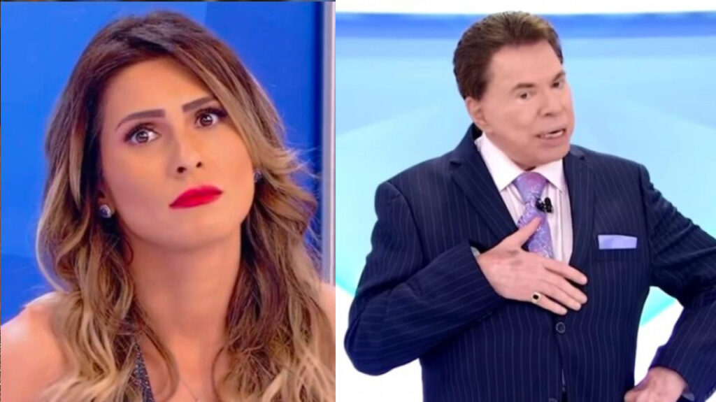 Lívia Andrade e Silvio Santos