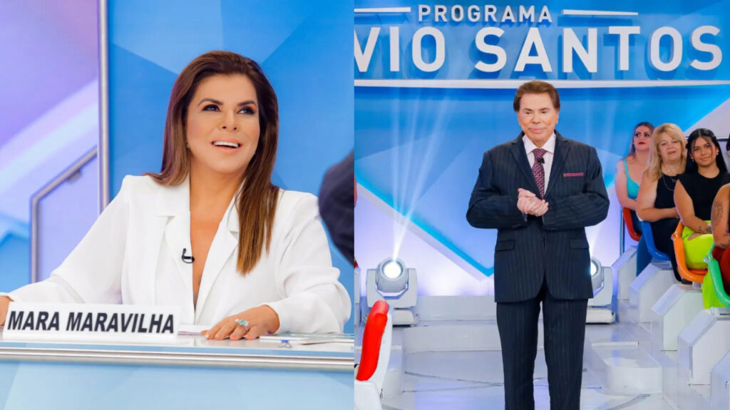 Mara Maravilha e Silvio Santos