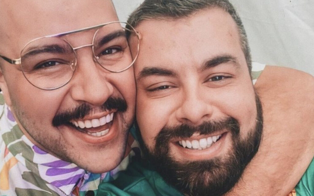 Tiago Abravanel e o marido