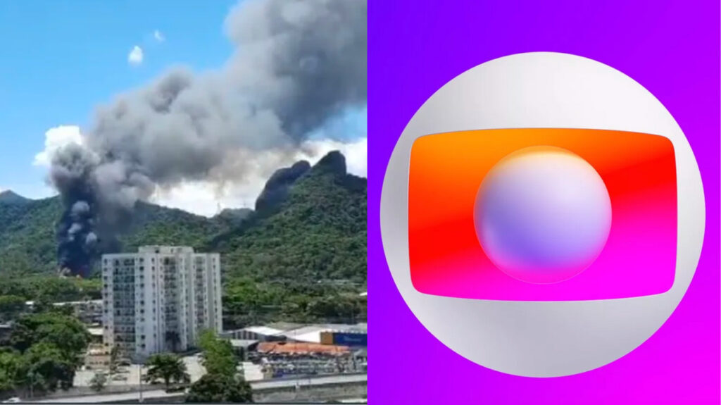 Incêndio atinge estúdios de novela na Globo