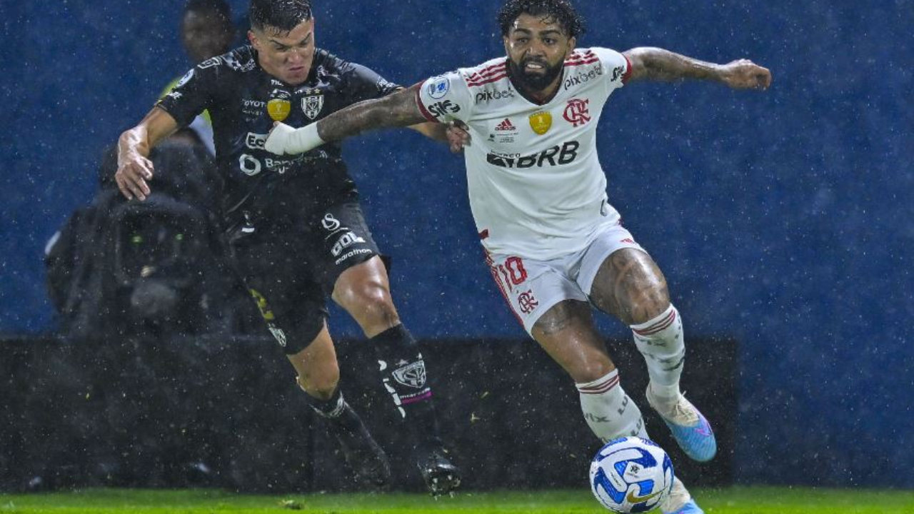 Gabigol em Flamengo x Independiente Del Valle