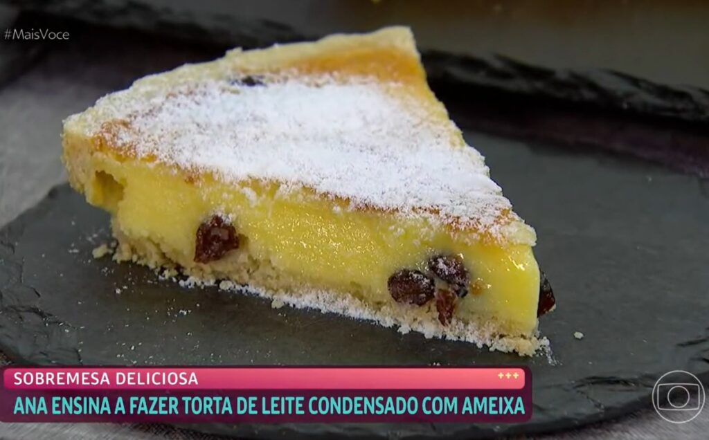 Torta de leite condensado com ameixa receita