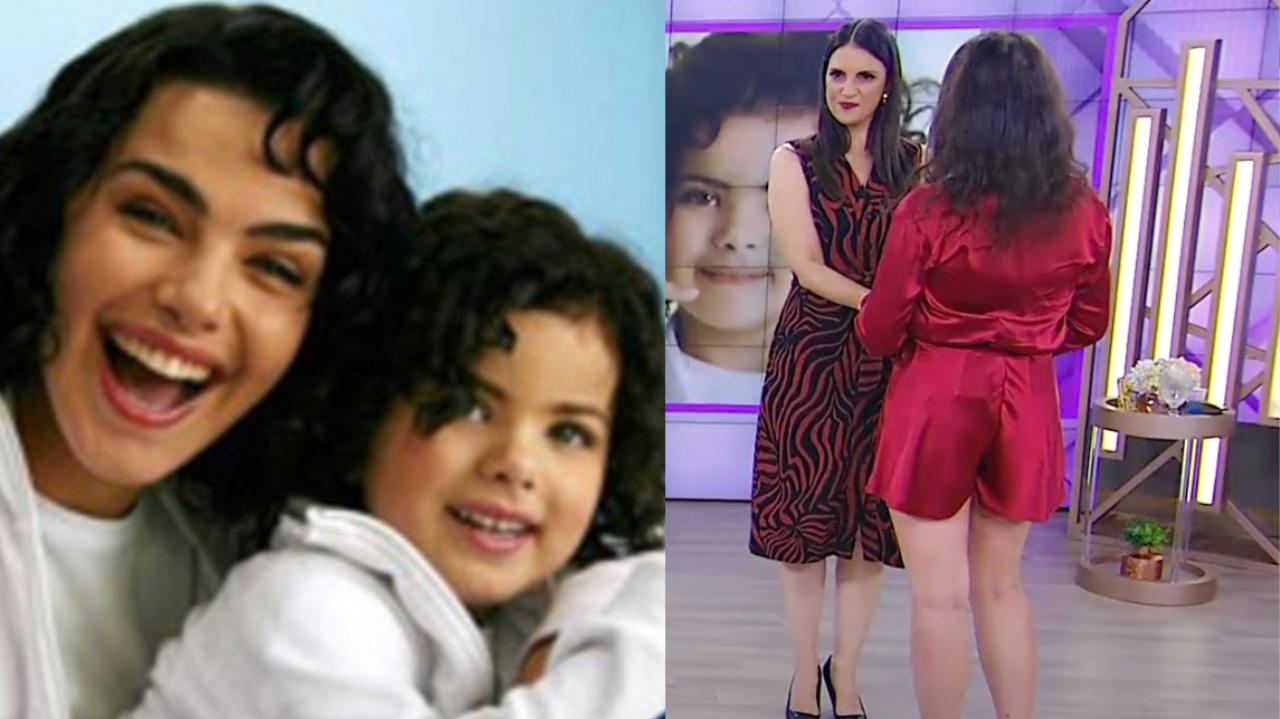 Mini Ana Paula Arósio reaparece na TV após 20 anos