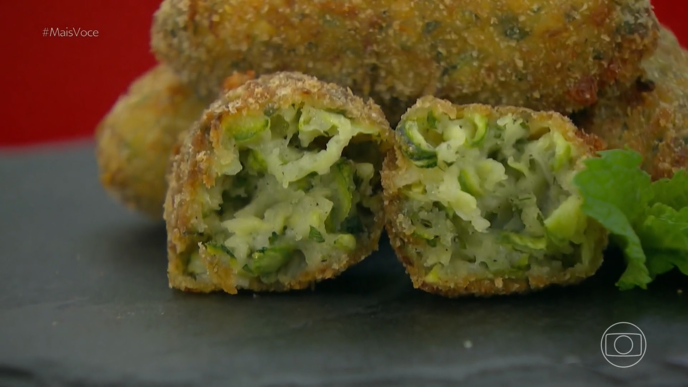 Croquete de abobrinha receita Ana Maria Braga