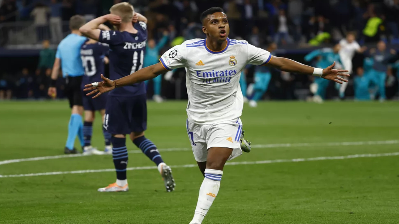 Rodrygo em jogo pelo Real Madrid