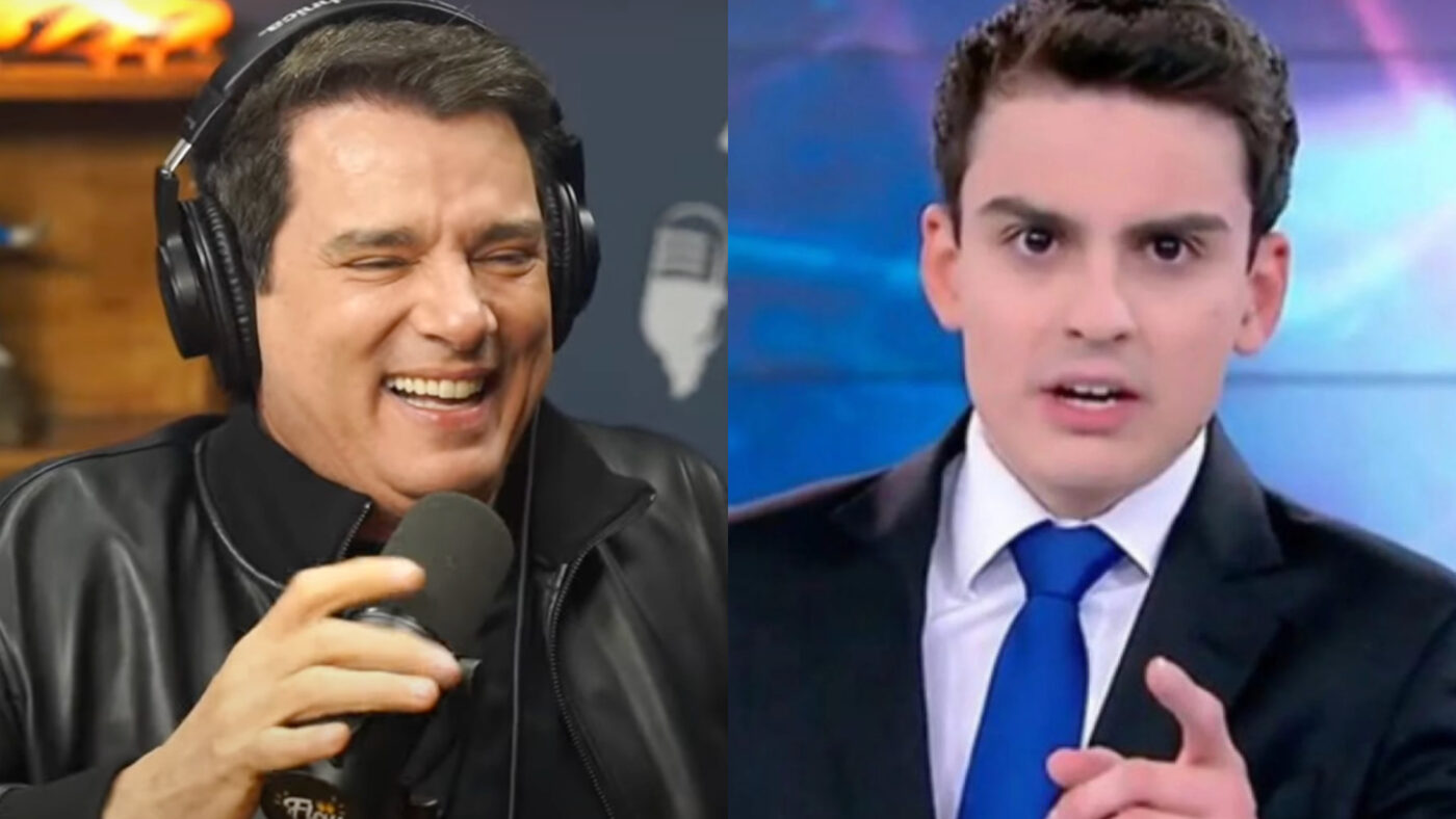 Celso Portiolli faz piada com Dudu Camargo em podcast