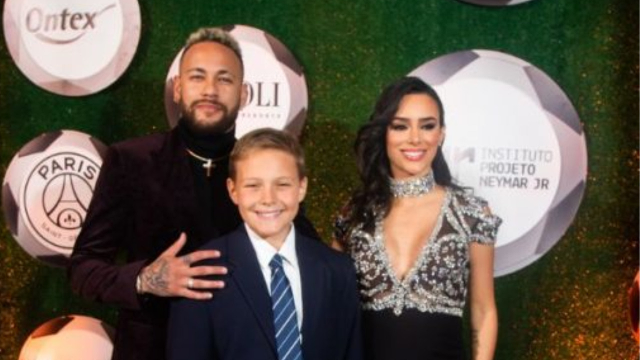 Neymar, Bruna Biancardi e Davi Luca (Créditos:Foto/Patrícia Devoraes/Brazil News)