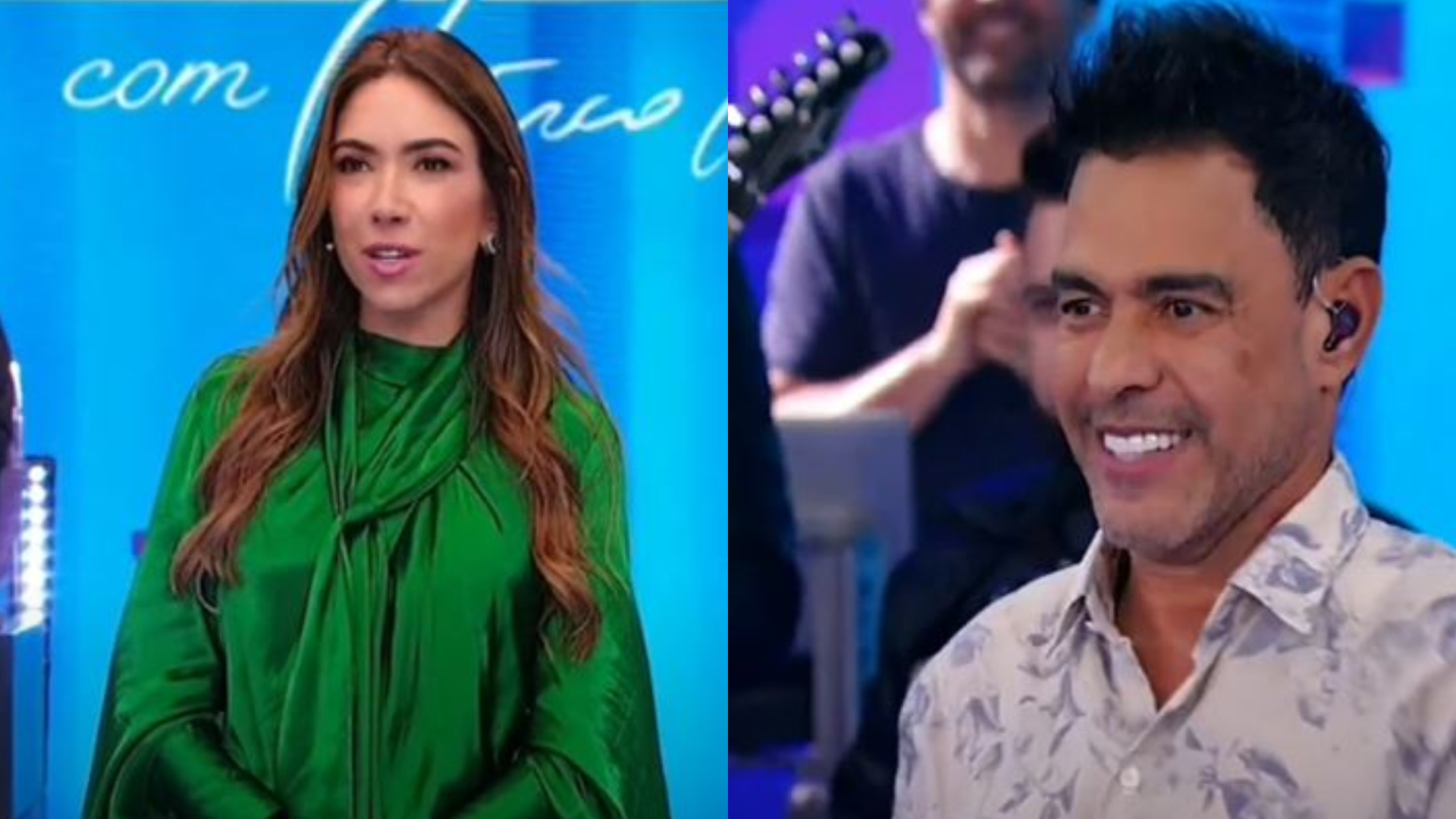 Zezé Di Camargo participa do Programa Silvio Santos