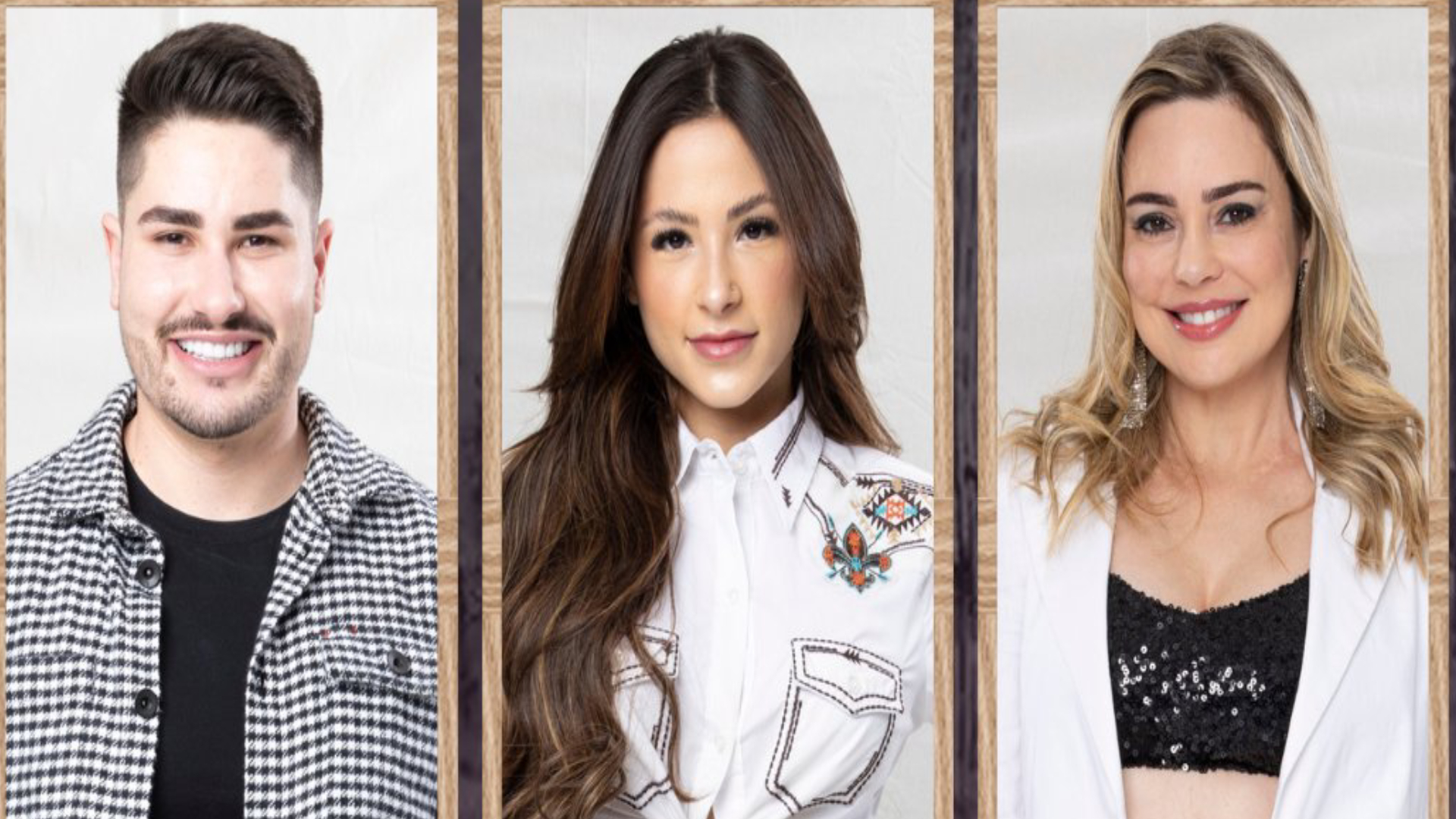 Lucas Souza, Nathalia Valente e Rachel Sheherazade estão na Roça em A Fazenda 15