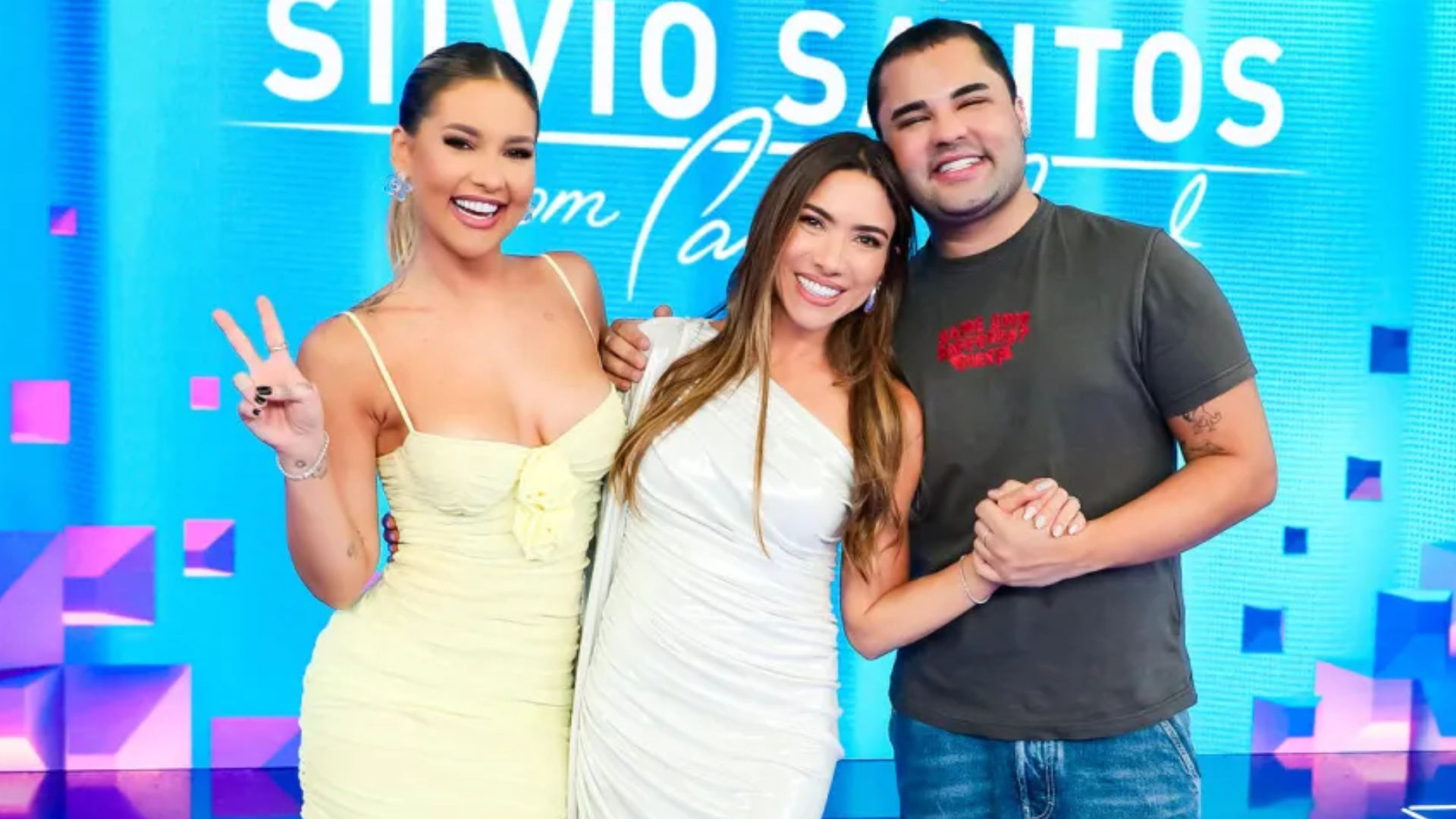 Virgínia Fonseca e Lucas Guedez participam do Programa Silvio Santos