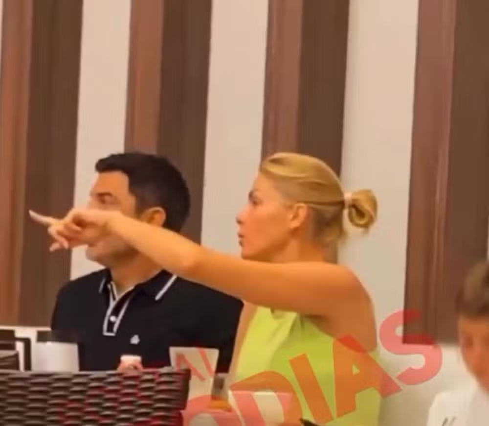 Ana Hickmann e Edu Guedes são vistos juntos em resort em meio a rumores de romance — Foto: Reprodução/Leo Dias