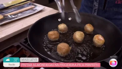 Almôndegas de frango recheadas com queijo do É de Casa