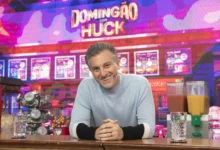 Luciano Huck na apresentação do Domingão com Huck