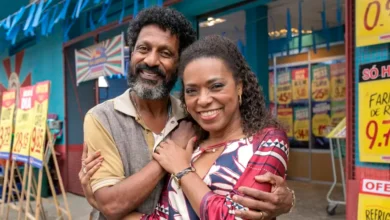 Olímpia (Vilma Melo) e Eraldo (Luis Miranda) em 'Encantado's'