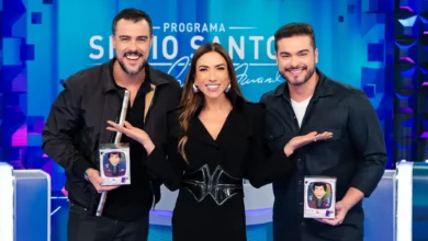 Joaquim Lopes e Sidney Sampaio no Programa Silvio Santos