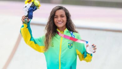 Rayssa Leal se apresenta no Skate nas Olimpíadas 2024