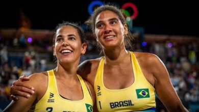 Duda Lisboa e Ana Patrícia Ramos no vôlei de praia feminino