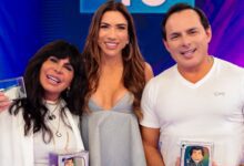 Gretchen e marido no Programa Silvio Santos