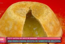 Petit gateau de doce de banana da Ana Maria Braga